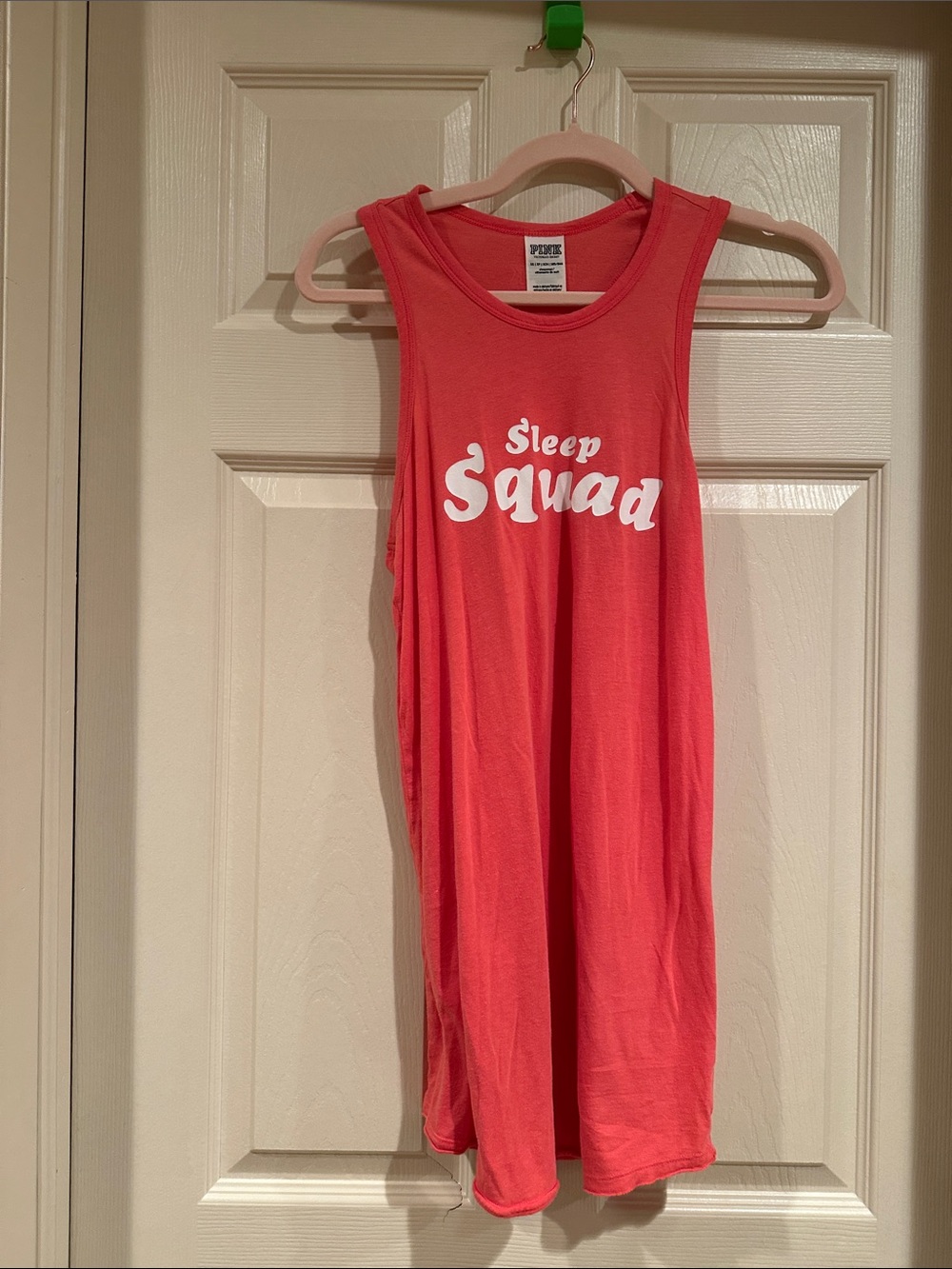 Pink "Sleep Squad" Tank Top